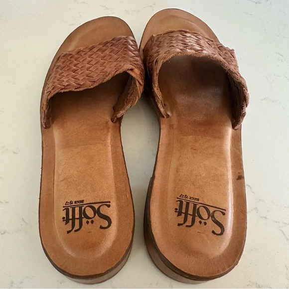 Sofft Ardee woven leather sandals in brown Size: 8 - Picture 5 of 7